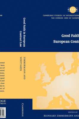 bokomslag Good Faith in European Contract Law