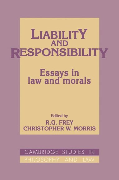 bokomslag Liability and Responsibility