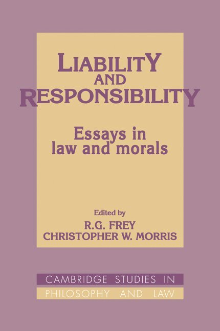 Liability and Responsibility 1