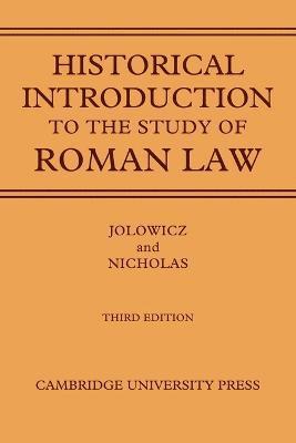 A Historical Introduction to the Study of Roman Law 1