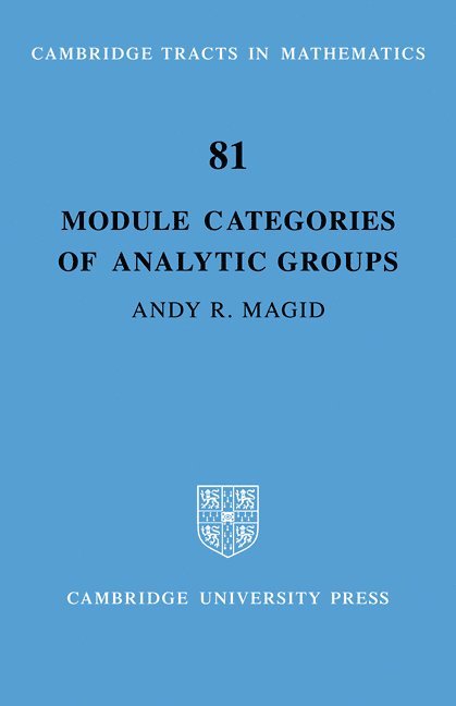 Module Categories of Analytic Groups 1