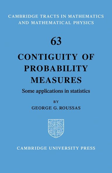 bokomslag Contiguity of Probability Measures