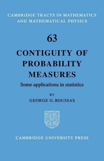 George G. Roussas - Contiguity of Probability Measures, Häftad
