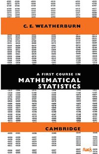 bokomslag A First Course Mathematical Statistics