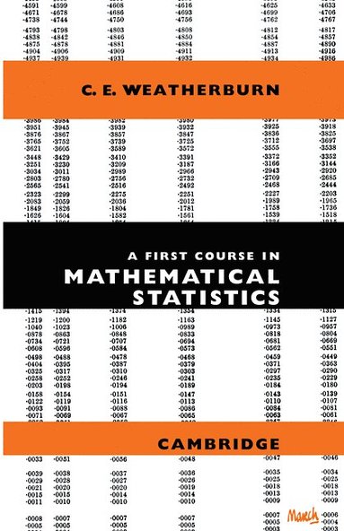 bokomslag A First Course Mathematical Statistics