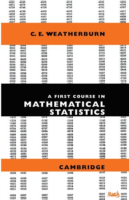 A First Course Mathematical Statistics 1