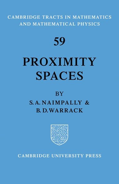 bokomslag Proximity Spaces