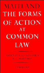 bokomslag The Forms of Action at Common Law