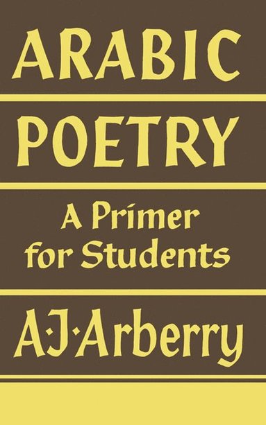 bokomslag Arabic Poetry