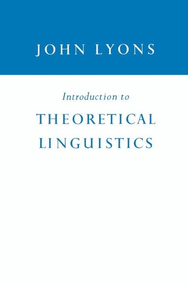 bokomslag Introduction to Theoretical Linguistics