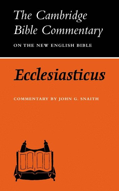 bokomslag Ecclesiasticus or the Wisdom of Jesus, Son of Sirach