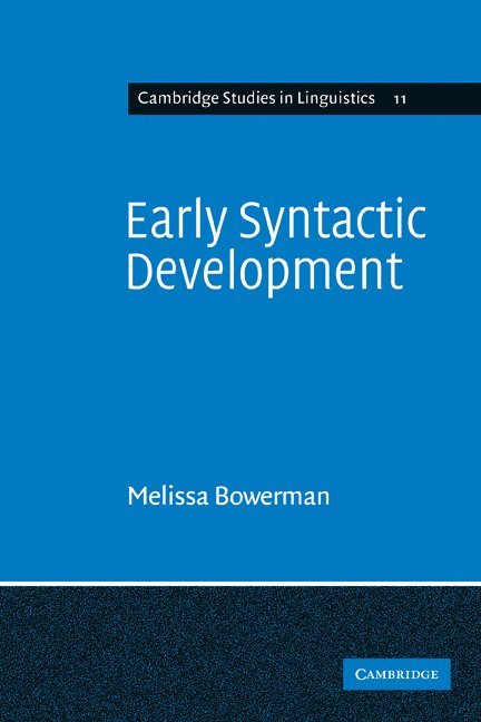 Early Syntactic Development 1