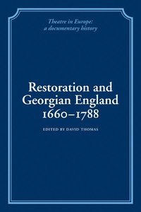 bokomslag Restoration and Georgian England 1660-1788