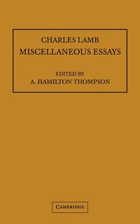 bokomslag Miscellaneous Essays