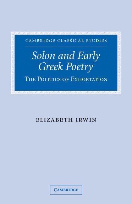 Solon and Early Greek Poetry 1