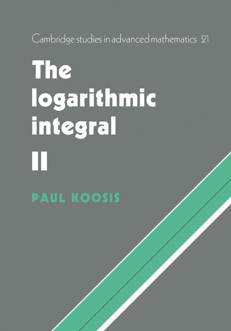 Paul Koosis, Montreal) Koosis, Paul (McGill University - Logarithmic Integral: Volume 2, Häftad
