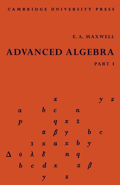 bokomslag Advanced Algebra, Part 1
