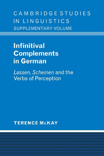 Infinitival Complements in German 1