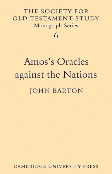 bokomslag Amos's Oracles Against the Nations