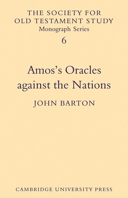 Amos's Oracles Against the Nations 1