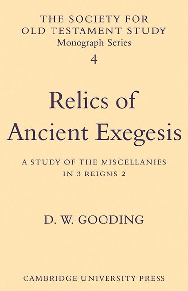 bokomslag Relics of Ancient Exegesis