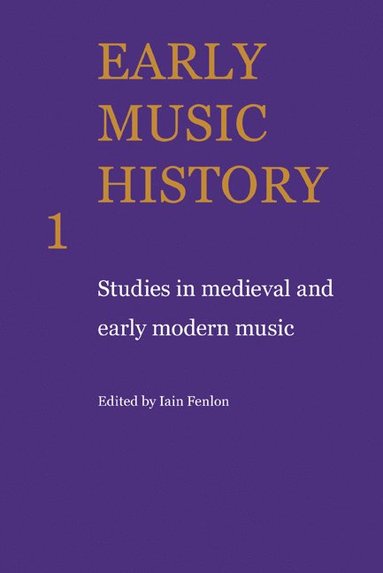 bokomslag Early Music History