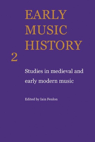 bokomslag Early Music History