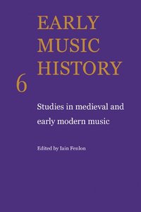 bokomslag Early Music History