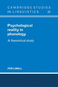 bokomslag Psychological Reality in Phonology