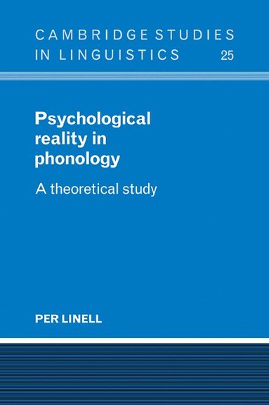 bokomslag Psychological Reality in Phonology