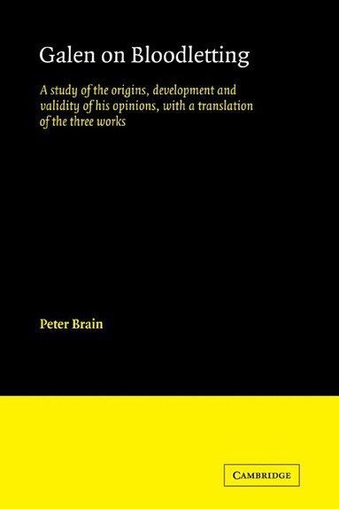 Peter Brain - Galen on Bloodletting, Häftad