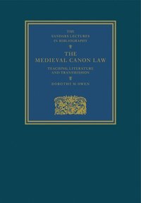 bokomslag The Medieval Canon Law