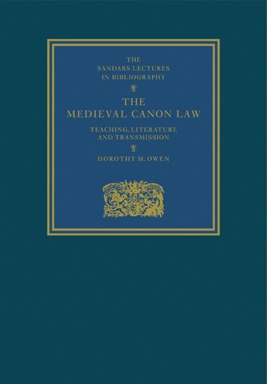 bokomslag The Medieval Canon Law