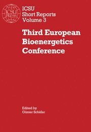 G&#252;nter Sch&#228;fer, Günter Schäfer, Gunter Schafer, Gnter Schfer, G. Nter Sch Fer - Third European Bioenergetics Conference, Häftad