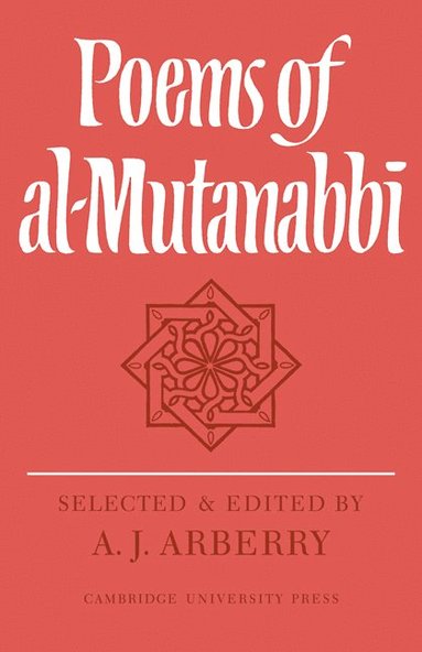 bokomslag Poems of Al-Mutanabb
