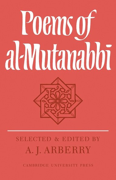 bokomslag Poems of Al-Mutanabbi