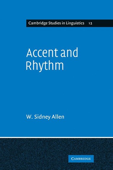 bokomslag Accent and Rhythm