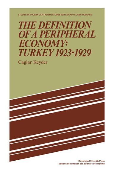 Caglar Keyder - The Definition of a Peripheral Economy: Turkey 1923-1929, Häftad