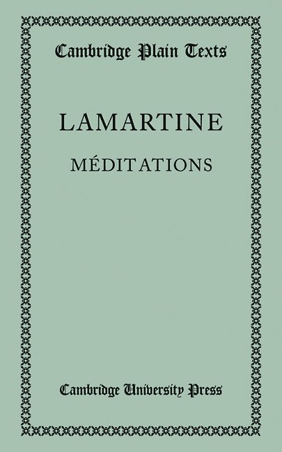 A. De Lamartine, Lamartine, A. de Lamartine - Meditations, Häftad