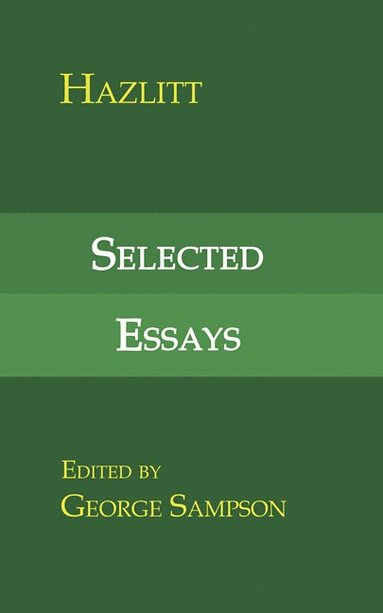 bokomslag Selected Essays