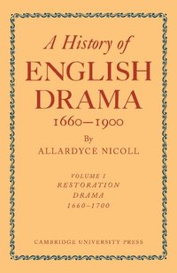 bokomslag A History of English Drama 1660-1900 2 Part Paperback Set