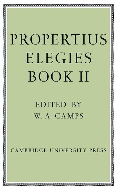 bokomslag Propertius