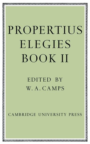 bokomslag Propertius: Elegies