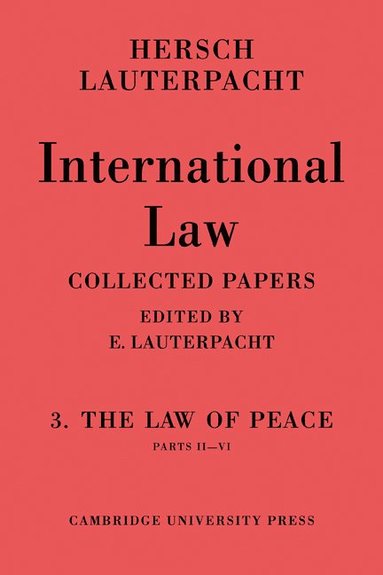 bokomslag International Law: Volume 3, Part 2-6