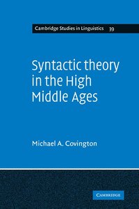 bokomslag Syntactic Theory in the High Middle Ages
