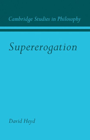 bokomslag Supererogation