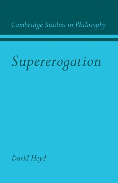 bokomslag Supererogation