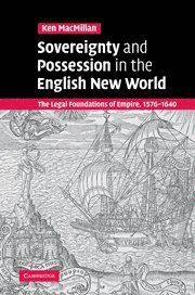 bokomslag Sovereignty and Possession in the English New World