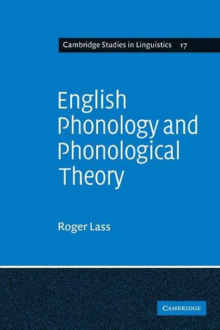 English Phonology and Phonological Theory 1