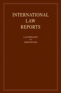 bokomslag International Law Reports: Volume 139